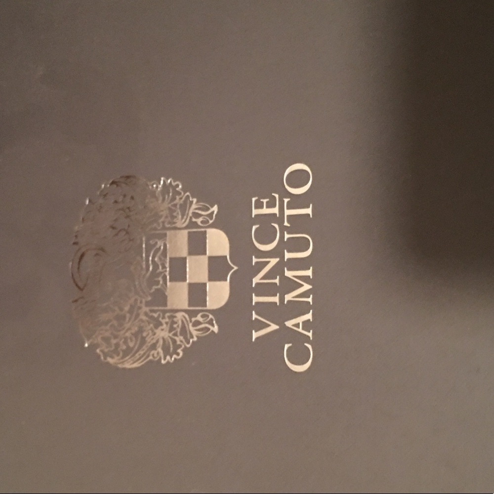 Vince Camuto Black Shoes with Gold Studs